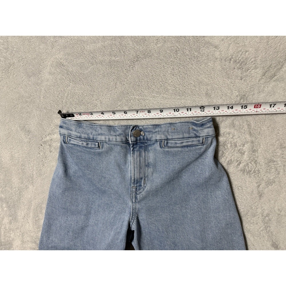 Madewell Emmett Wide Leg Jeans Womens 25 Petite Light Wash Blue High Rise Crop - Picture 5 of 10